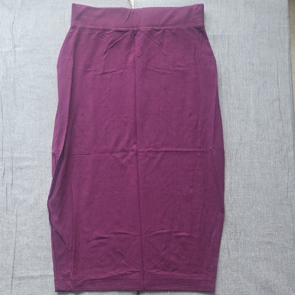 Universal Standard Deep Purple Pencil Skirt